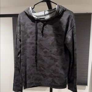 Women's Black Camouflage Hoodie
